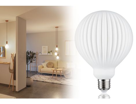 Źródło światła LED LAMPION V2 biała G125 E27 400lm 4,3W 3000K DIM 230V szkło - 3