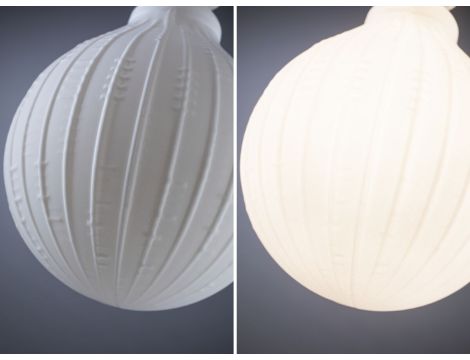 Źródło światła LED LAMPION V3 biała G125 E27 400lm 4,3W 3000K DIM 230V szkło - 4