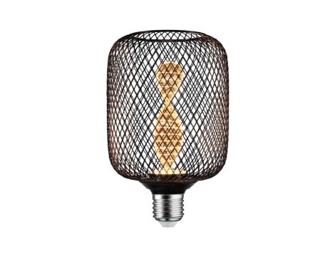 Źródło światła LED METALLIC GLOW ZYL czarny Helix E27 3,5W 110lm 1800K 230V