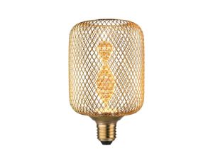 Źródło światła LED METALLIC GLOW ZYL mosiądz Helix E27 3,5W 130lm 1800K 230V