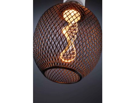 Źródło światła LED METALLIC GLOW GLOB czarny Helix E27 3,5W 110lm 1800K 230V - 3