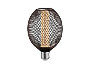 Źródło światła LED METALLIC GLOW GLOB czarny Spiral E27 4,2W 200lm 1800K 230V