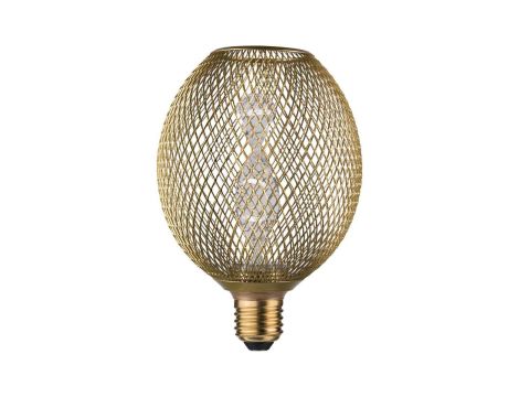 Źródło światła LED METALLIC GLOW GLOB mosiądz Helix E27 3,5W 130lm 1800K 230V - 2