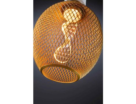 Źródło światła LED METALLIC GLOW GLOB mosiądz Helix E27 3,5W 130lm 1800K 230V - 3