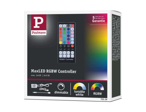 MaxLED RGBW Controller 24V DC w zestawie pilot IR max. 144W twszt - 3