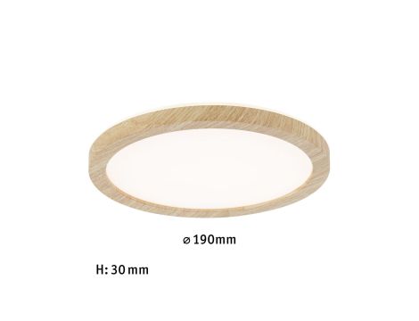 Plafoniera ATRIA Wood Backlight 11W 190mm  850lm 3000K IP44 230V drewnopodobny / tworzywo sztuczne - 6