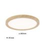Plafoniera ATRIA Wood Backlight 11W 190mm  850lm 3000K IP44 230V drewnopodobny / tworzywo sztuczne - 7