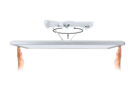 Plafoniera ATRIA Wood Backlight 16W 293X293 1600lm 3000K IP44 230V drewnopodobny / tworzywo sztuczne - 5