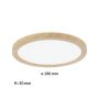 Plafoniera ATRIA Wood Backlight 11W 190mm  850lm 4000K IP44 230V drewnopodobny / tworzywo sztuczne - 6