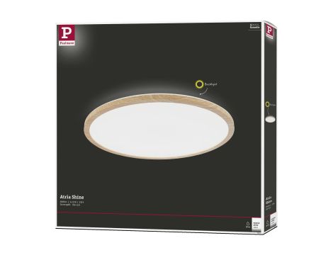 Plafoniera ATRIA Wood Backlight 22W 420mm 2300lm 4000K IP44 230V drewnopodobny / tworzywo sztuczne - 7