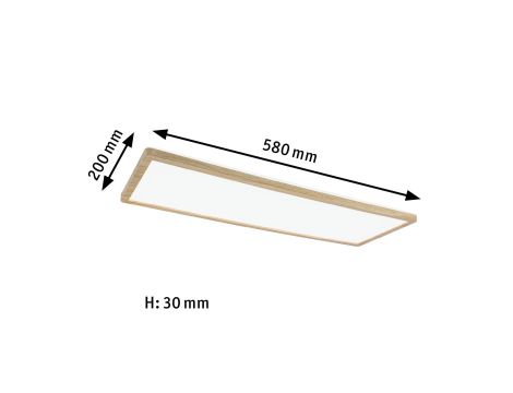 Plafoniera ATRIA Wood Backlight 22W 580X200 2300lm 4000K IP44 230V drewnopodobny / tworzywo sztuczne - 5