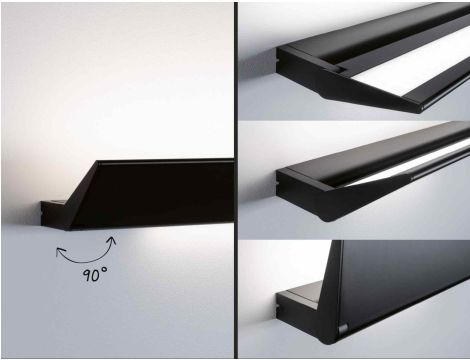 Oprawa ścienna RANVA LED 13W + 2W 2700K 1400lm DIM 230V czarny matowy - 4