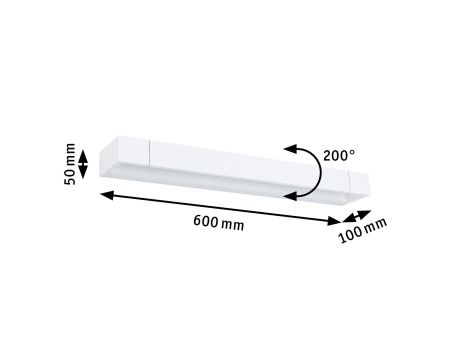 Oprawa ścienna LUCILLE LED 600mm 18W 2700K DIM IP44 230V biały  aluminum / metal - 8