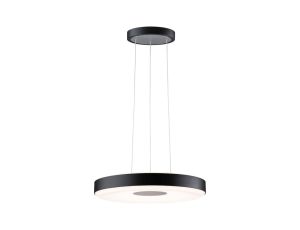 Lampa wisząca PURIC PANE LED SH Zigbee 11W DIM 400mm 230V czarny / szary / metal