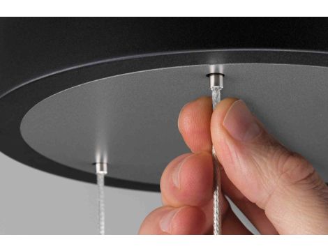 Lampa wisząca PURIC PANE LED SH Zigbee 11W DIM 400mm 230V czarny / szary / metal - 5