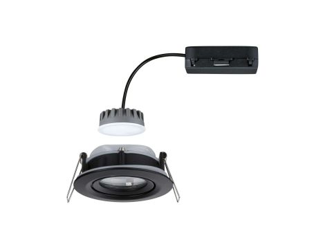 Oprawa do wbudowania NOVA LED PLUS DIM wychylna 6W 470lm 93mm 2700K IP65 230V  czarny matowy - 3