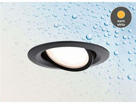 Oprawa do wbudowania NOVA LED PLUS DIM wychylna 6W 470lm 93mm 2700K IP65 230V  czarny matowy - 5