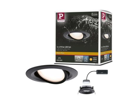 Oprawa do wbudowania NOVA LED PLUS DIM wychylna 6W 470lm 93mm 2700K IP65 230V  czarny matowy - 8