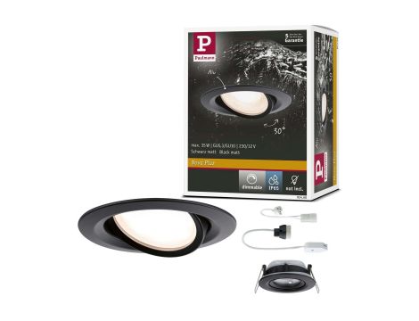 Oprawa do wbudowania NOVA PLUS DIM wychylna GU10 max.35W 93mm IP65 230V  czarny matowy / aluminum Oprawa do wbudowania NOVA LED DIM wychylna GU10 max.35W 93mm IP65 230V biały matowy / aluminium - 7