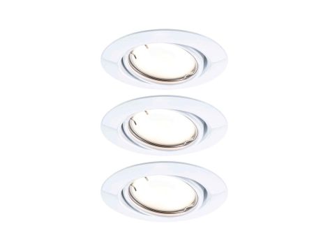 Oprawa do wbudowania wychylna LED SH Zigbee 3.0 Base 90 mm 3x4,9W, 3x430lm DIM 3000K 230 V biała / metal