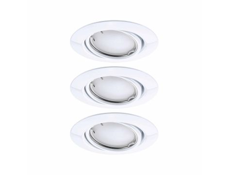 Oprawa do wbudowania wychylna LED SH Zigbee 3.0 Base 90 mm 3x4,9W, 3x430lm DIM 3000K 230 V biała / metal - 2