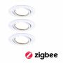 Oprawa do wbudowania wychylna LED SH Zigbee 3.0 Base 90 mm 3x4,9W, 3x430lm DIM 3000K 230 V biała / metal - 6