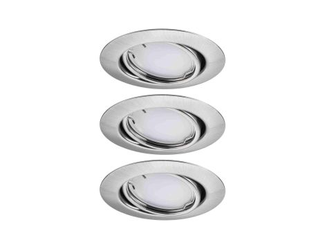 Oprawa do wbudowania wychylna LED SH Zigbee 3.0 Base 90 mm 3x4,9W, 3x430lm DIM 3000K 230 V żelazo szczotkowane / metal - 2