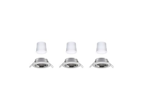 Oprawa do wbudowania wychylna LED SH Zigbee 3.0 Base 90 mm 3x4,9W, 3x430lm DIM 3000K 230 V żelazo szczotkowane / metal - 4