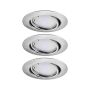Oprawa do wbudowania wychylna LED SH Zigbee 3.0 Base 90 mm 3x4,9W, 3x430lm DIM 3000K 230 V żelazo szczotkowane / metal - 3