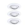 Oprawa do wbudowania wychylna LED SH Zigbee 3.0 Base RGBW 90 mm 3x4,9W, 3x420lm DIM 3000K 230 V biały / metal - 3