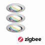 Oprawa do wbudowania wychylna LED SH Zigbee 3.0 Base RGBW 90 mm 3x4,9W, 3x420lm DIM 3000K 230 V żelazo szczotkowane / metal - 6