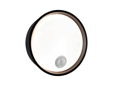 Plafoniera PLATOMO LED 14.5W 1200lm DIM + zmierzchu 180mm okrągła IP44 3000K 230V czarny / tworzywo sztuczne