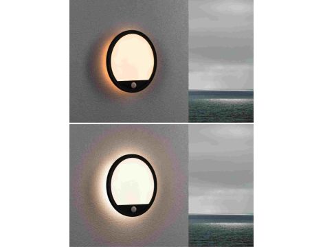 Plafoniera LAMINA LED 14W okrągła PIR 2200K- 3000K IP44 230V czarny / tworzywo sztuczne - 5