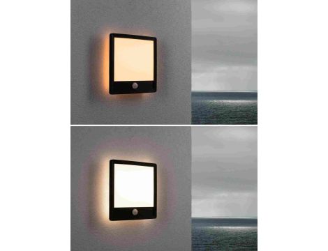 Plafoniera LAMINA LED 14W kwadratowa PIR 2200K- 3000K IP44 230V czarny / tworzywo sztuczne - 5