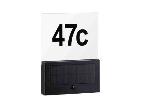 Oprawa elewacyjna NEDA LED numer domu 2200K 18lm + czujnik zmierzchu IP44 antracyt - 2