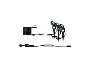 Zestaw opraw  Plug & Shine STING LED 3x 6.3W 2200K IP67 24V antracyt / aluminium
