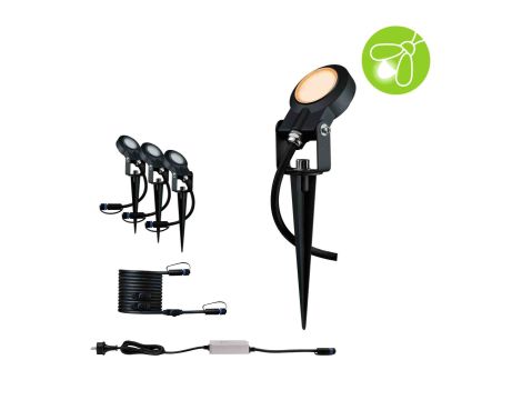 Zestaw opraw  Plug & Shine STING LED 3x 6.3W 2200K IP67 24V antracyt / aluminium - 3