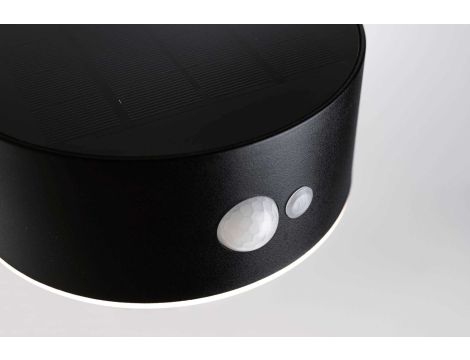 Oprawa elewacyjna EILEEN LED solar PIR 300lm 2200K IP44 czarny / tworzywo sztuczne - 4