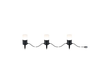 Łańcuch świetlny Plug & Shine TUBS 3x2W 3000K E14 IP44 24V antracyt / aluminium - 2