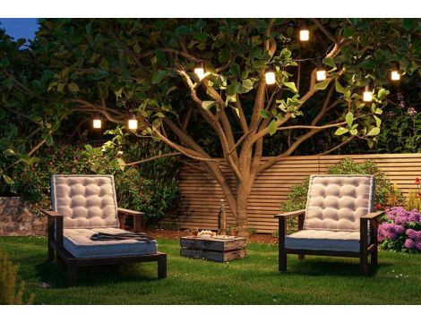 Łańcuch świetlny Plug & Shine TUBS 3x2W 3000K E14 IP44 24V antracyt / aluminium - 5