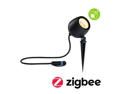 Reflektor ogrodowy Plug & Shine KIKOLO LED SH Zigbee 6.2W 80st. 400lm 2200K- 3000K IP65 24V antracyt