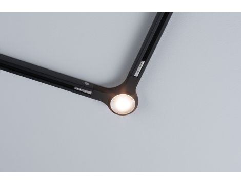 Oprawa URail LED DIM łącznik L 1x5,3W 2700K 230V czarny mat / metal - 2