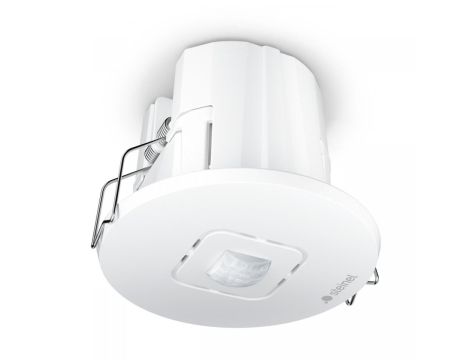 Czujnik obecności i zmierzchu Steinel IR MICRO Office 6m DALI-2 APC Bluetooth Mesh podtynkowy z łapkami IP20 okrągły biały