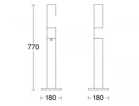 Lampa ogrodowa bez czujnika Steinel GL 65 LED 8,5W 3000K 575lm IP44 IK03 230V  antracyt / aluminium - 5