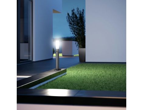 Lampa ogrodowa z czujnikiem ruchu i zmierzchu Steinel GL 65 S LED 8,5W 3000K 575lm IP44 IK03 230V  antracyt / aluminium - 2