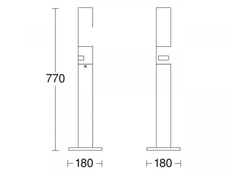 Lampa ogrodowa z czujnikiem ruchu i zmierzchu Steinel GL 65 S LED 8,5W 3000K 575lm IP44 IK03 230V  antracyt / aluminium - 9
