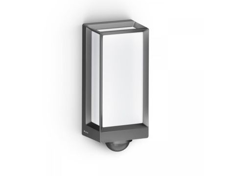 Lampa elewacyjna z czujnikiem ruchu i zmierzchu Steinel L 42 SC LED iHF Bluetooth Mesh Connect 13W 3000K 1010lm IP54 IK03 230V antracyt / aluminium