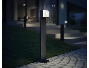 Oprawa ogrodowa bez czujnika ruchu i zmierzchu STEINEL GL 80 C 600 Bluetooth Mesh 9W 719lm 3000K IP44 IK03 230V antracyt / aluminium - image 2