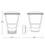 Lampa elewacyjna  bez czujnika Steinel L10  PIR max.15W E27 IP44 IK03 230V czarna / tworzywo sztuczne - 4