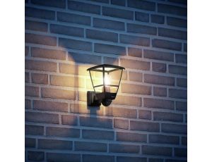 Lampa elewacyjna z czujnikiem ruchu i zmierzchu Steinel L 10 S PIR max.15W E27 IP44 IK03 230V czarna / tworzywo sztuczne - image 2